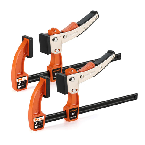 Jorgensen 8-inch bar clamp quick-release for fast setup in woodworking projects