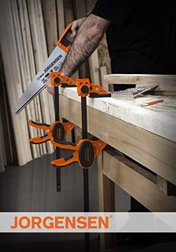 Ergonomic comfort grip and quick-release lever improve control on Jorgensen clamps