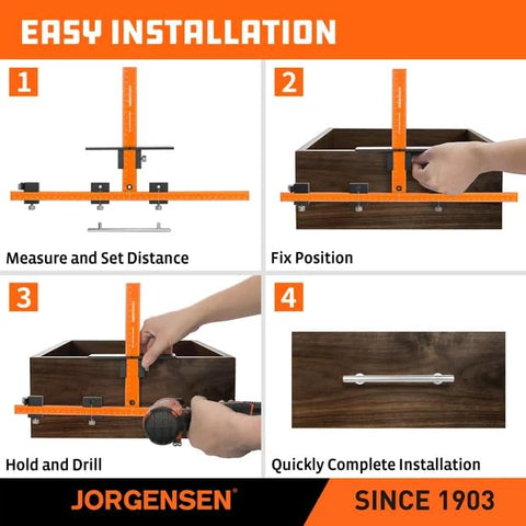 Jorgensen easy-adjust bolts enable fast template setup