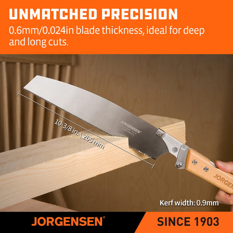 Jorgensen Kataba pull saw folded safely in its compact case.