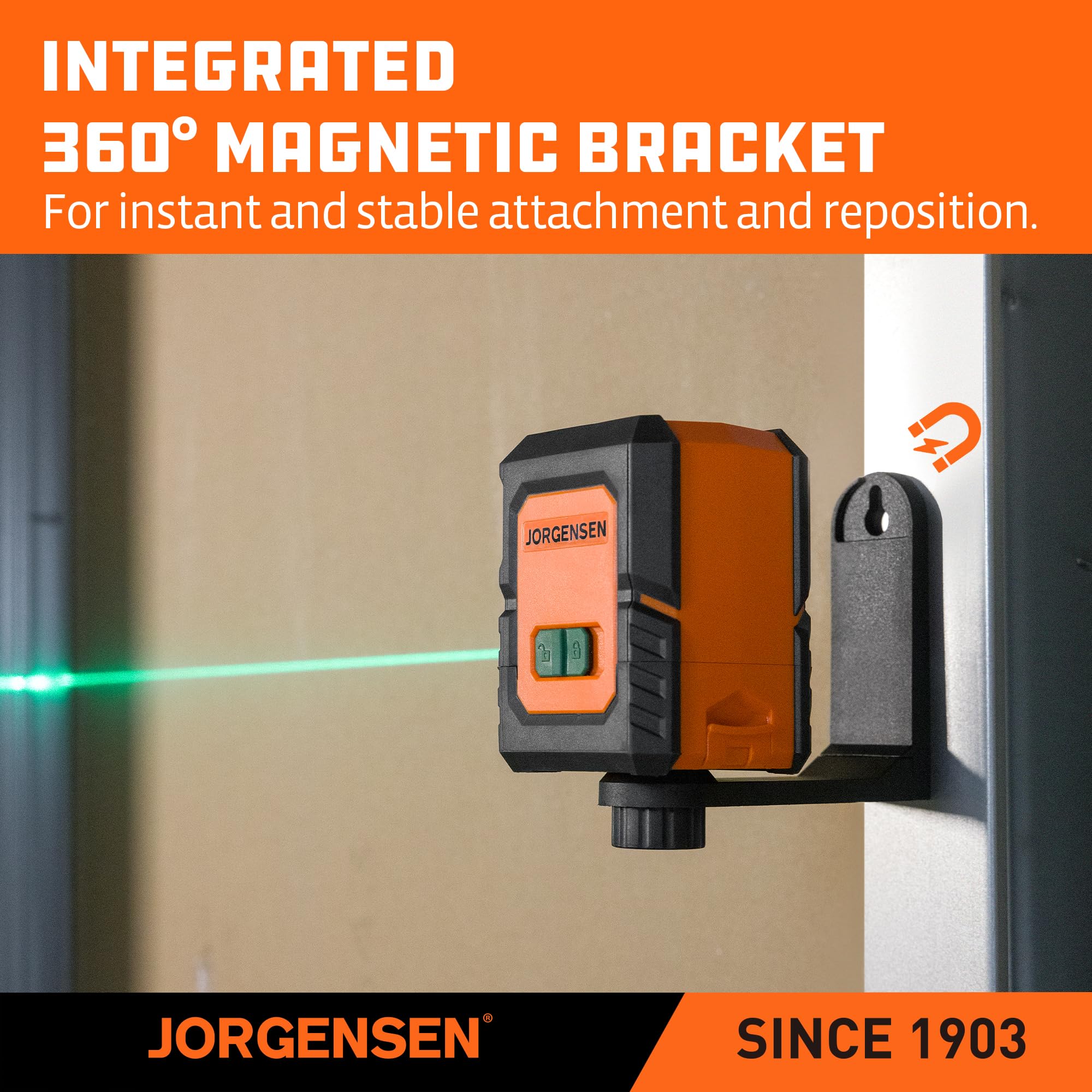 Jorgensen compact design fits in a tool bag.