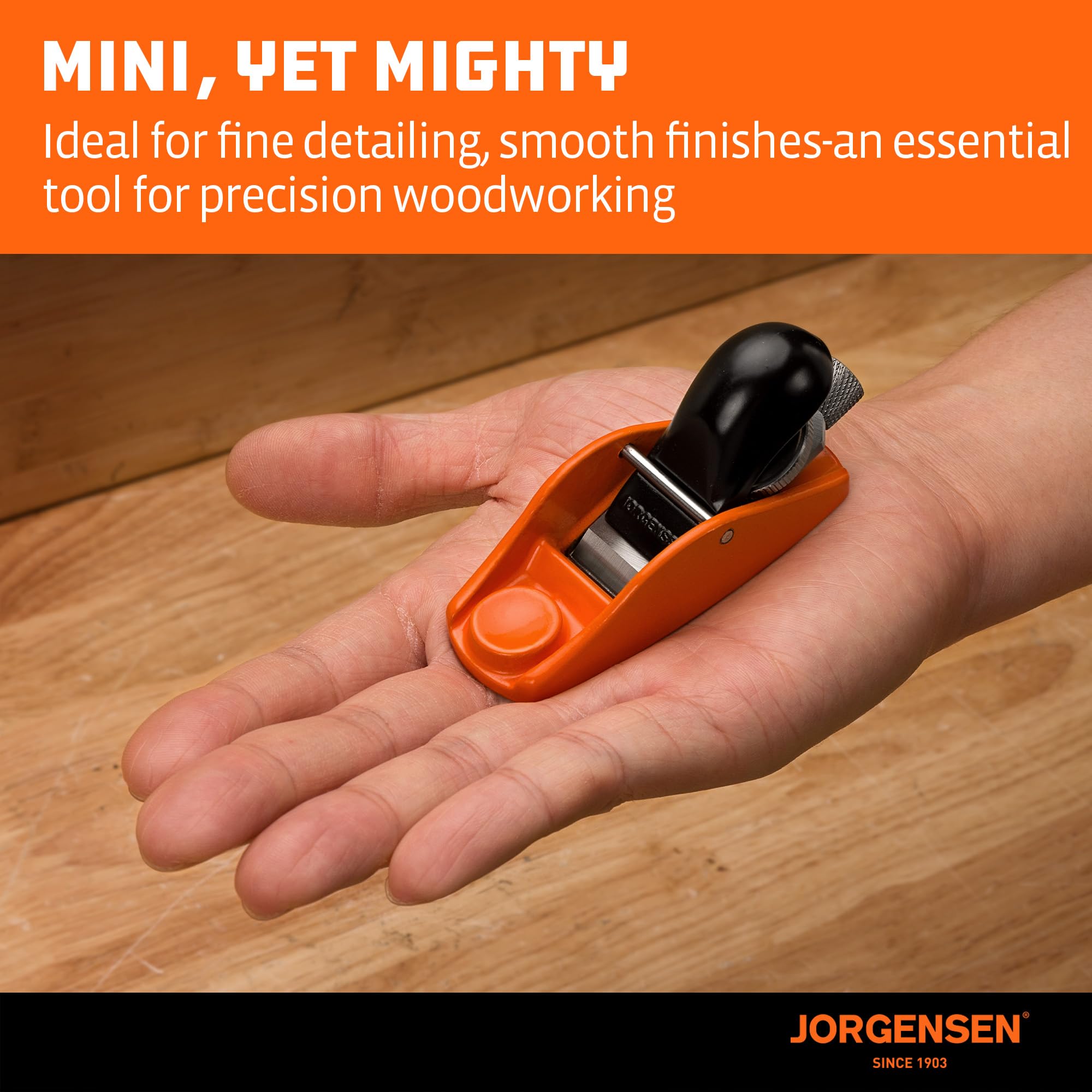 JORGENSEN No.101 depth knob demonstrating easy cutting depth adjustment.
