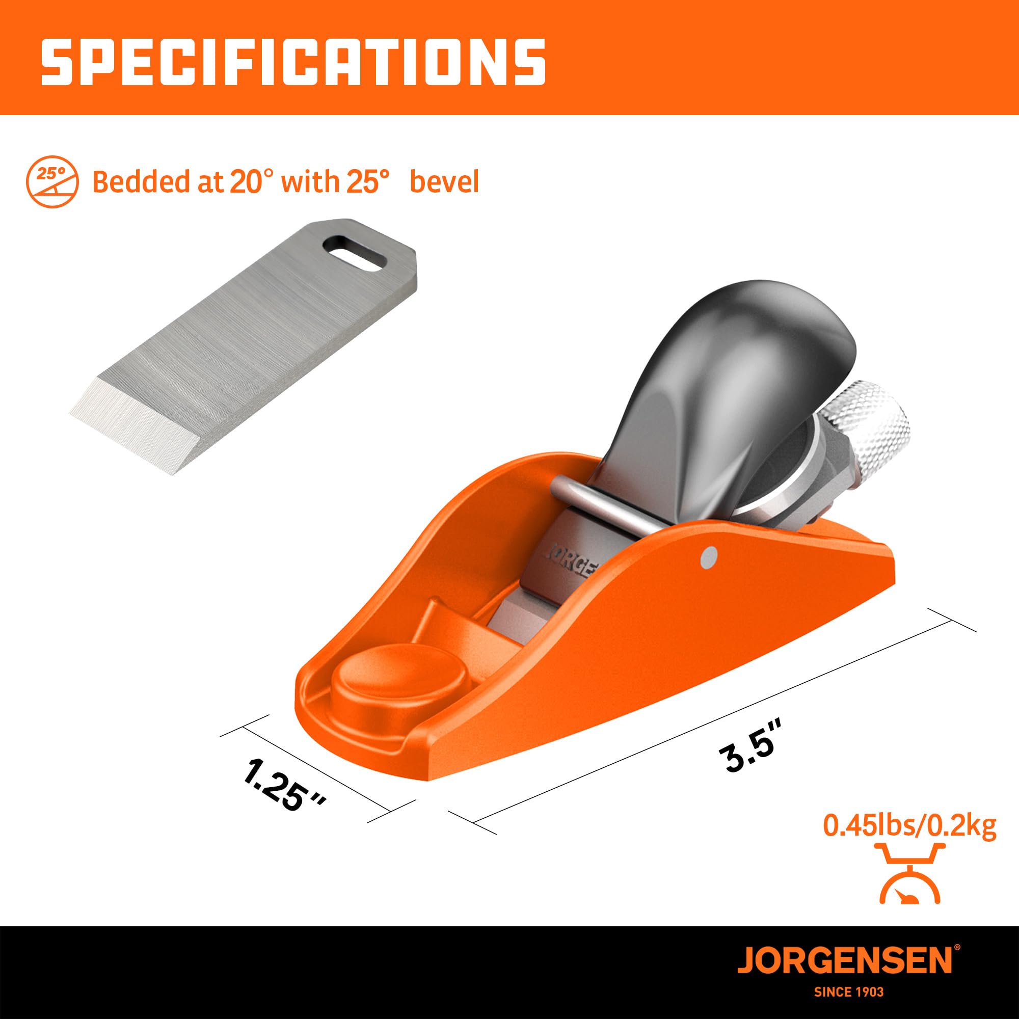 JORGENSEN No.101 smooth planing surface after use.
