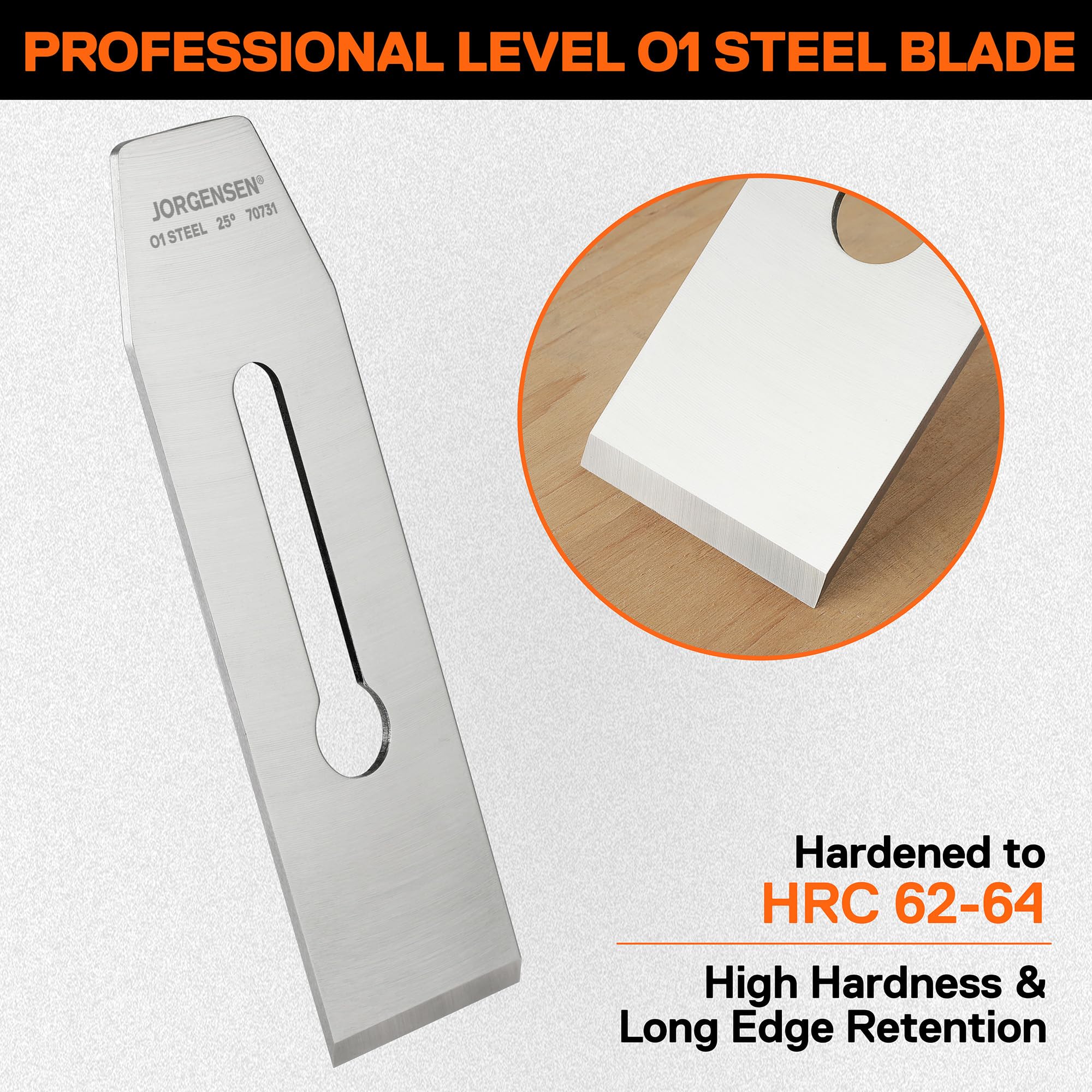 Jorgensen No.4/No.5 blade 3mm thickness enables precise depth control.