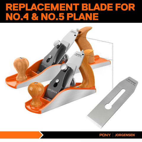 Jorgensen No.4/No.5 blade edge close-up shows sharp, durable edge.
