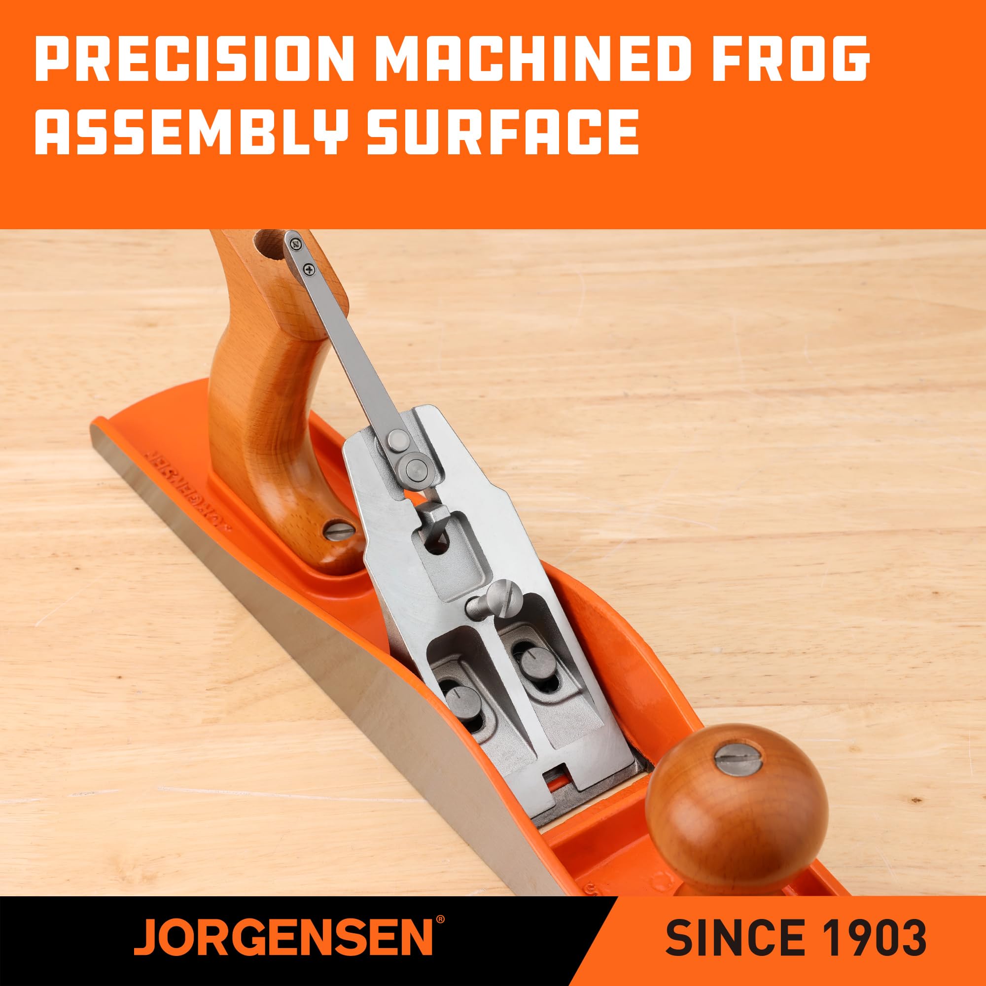 Jorgensen No.5 flat bottom design ensures smooth passes