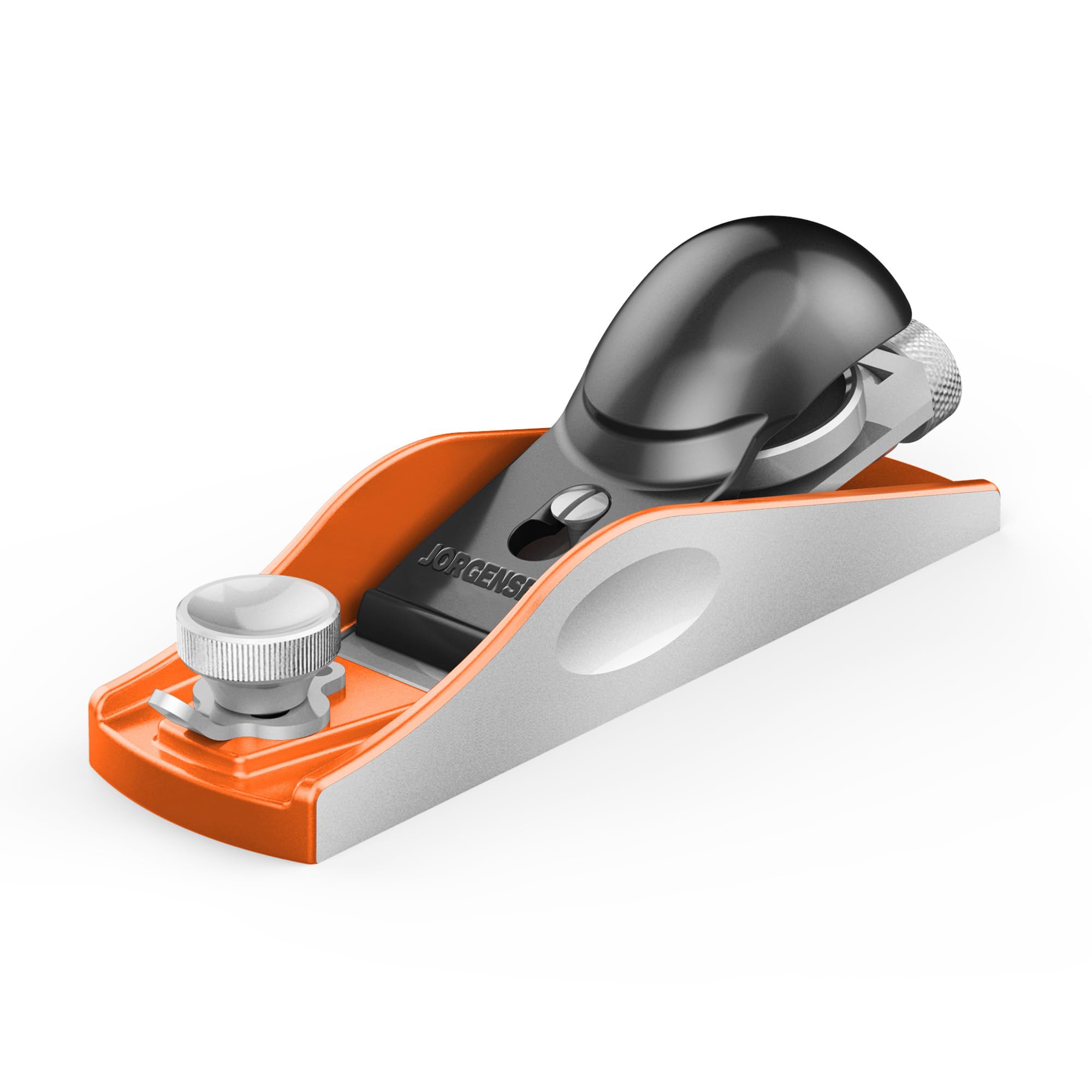 Jorgensen No 60-1/2 wood planer front view, ergonomic design for precise trimming