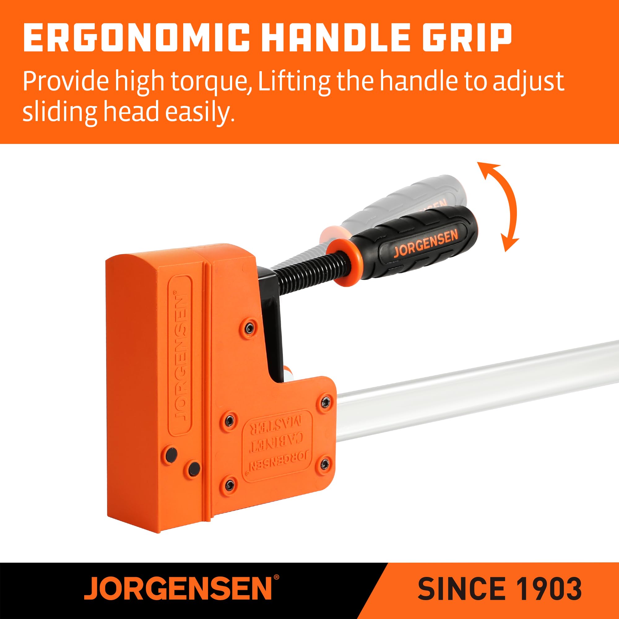 Jorgensen orange-protected steel casings reinforce the jaws for durability.
