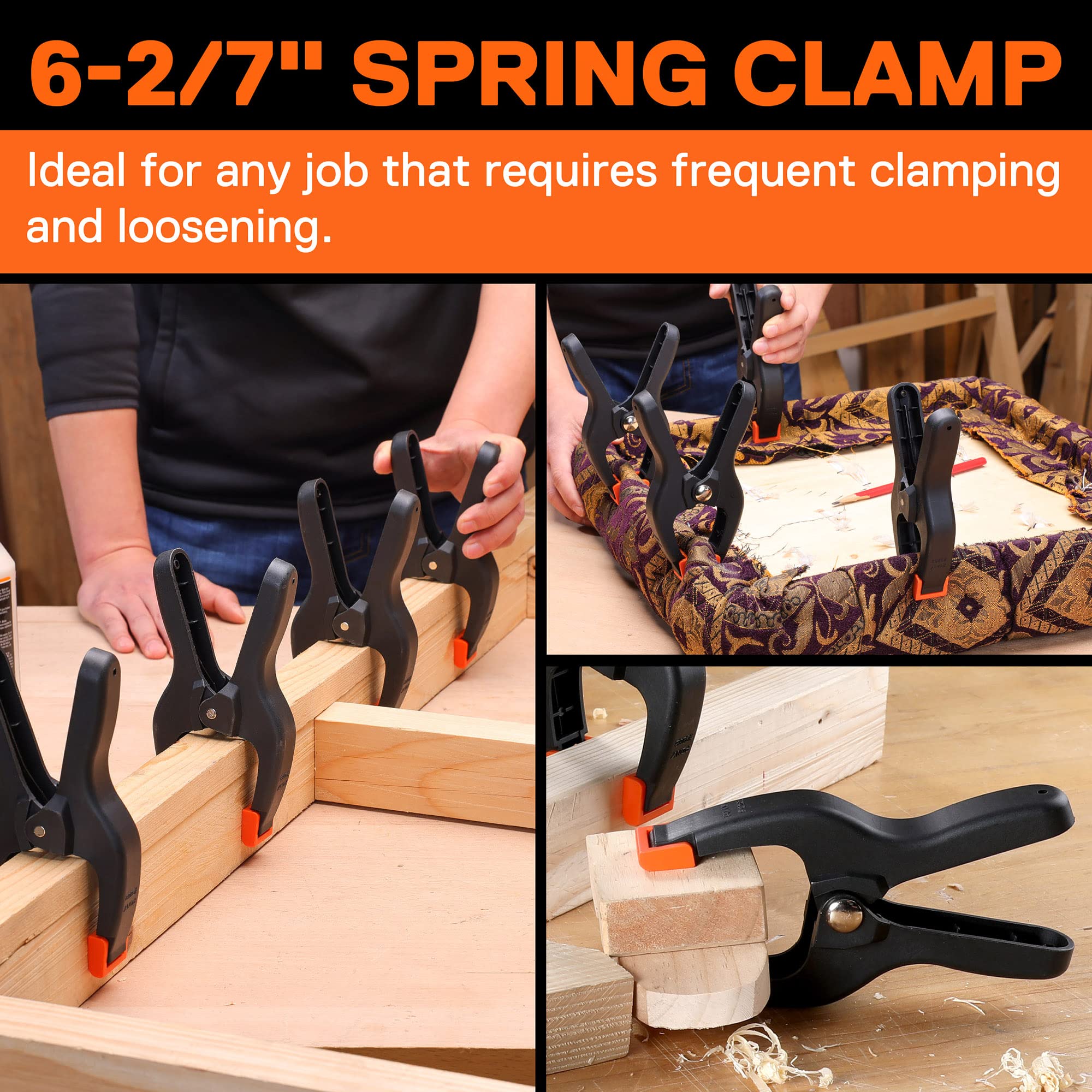 Jorgensen Pony comprehensive kit includes strap clamp and four spring clamps for versatility.
