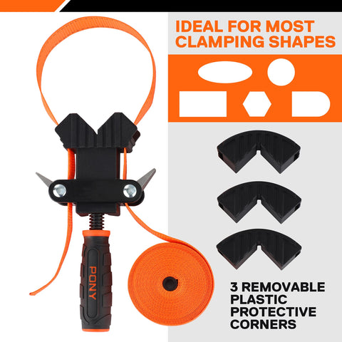 Jorgensen Pony clamp features aluminum cam and self-locking handle for instant release.