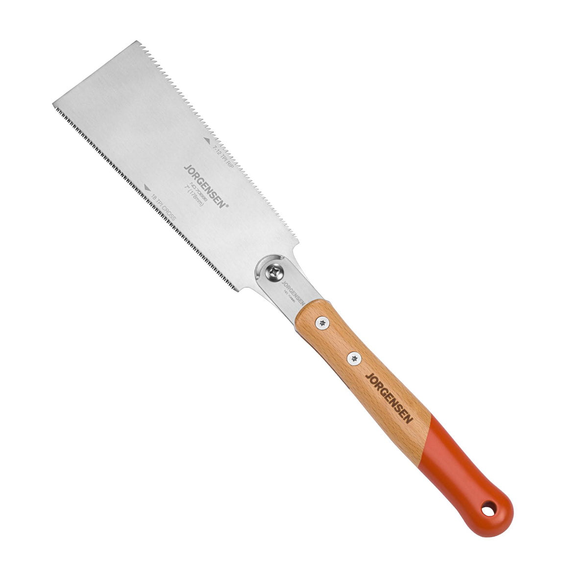 Jorgensen Ryoba pull saw geometry teeth for precise flush cuts