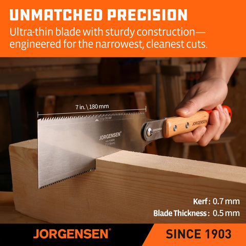 Replaceable blade feature on Jorgensen Ryoba pull saw
