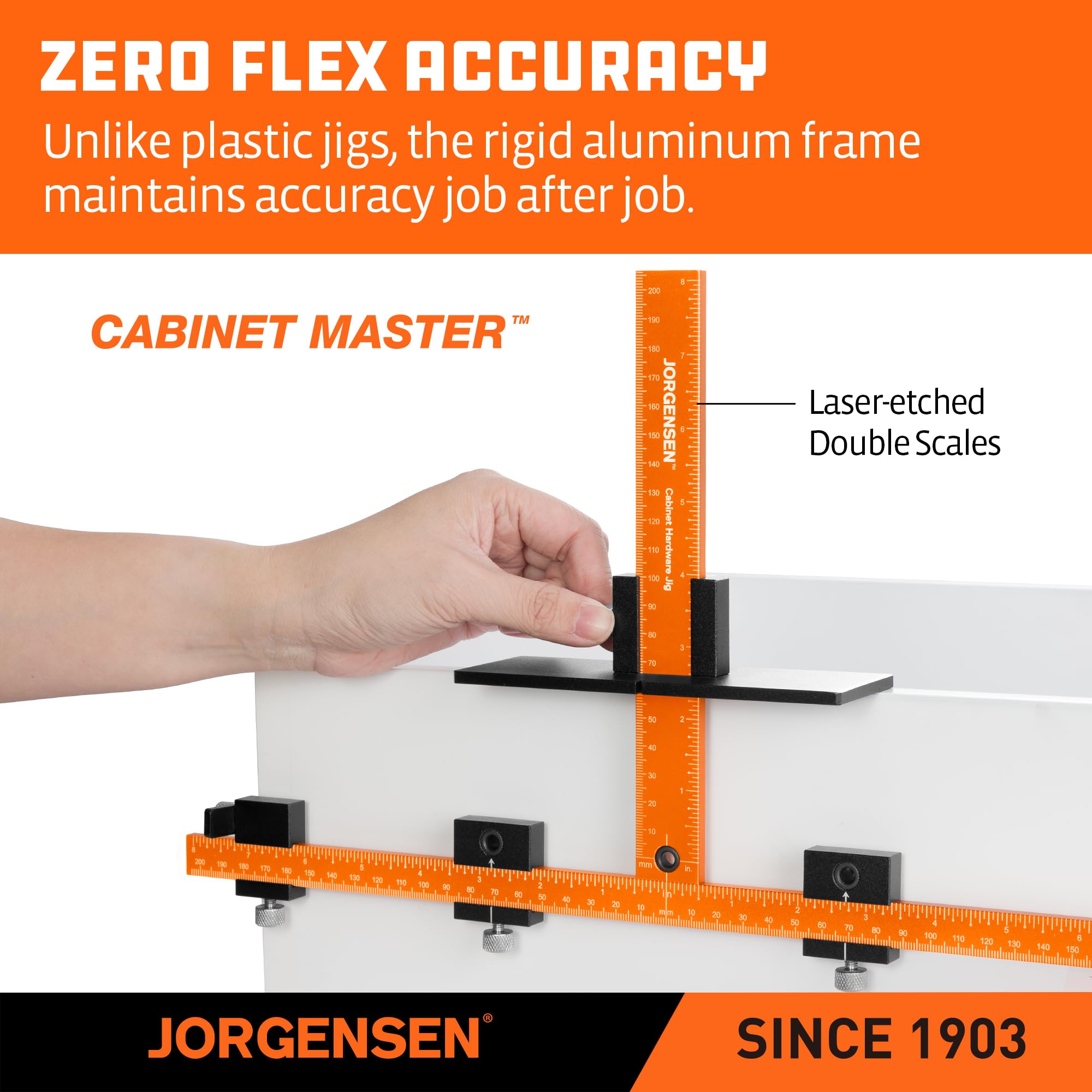 Jorgensen sliding drill guides for smooth, accurate hole spacing