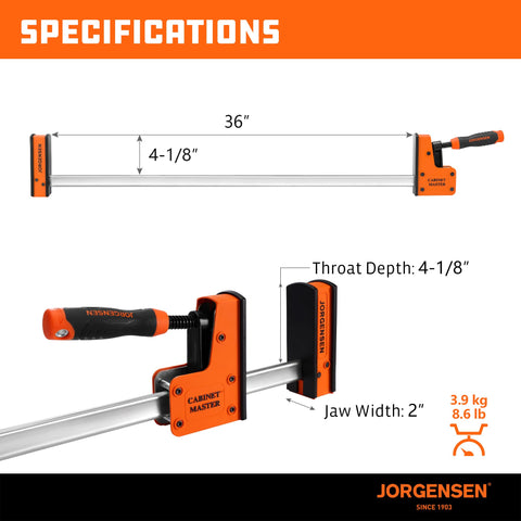 Soft Landing System keeps jaw secure during transport.
