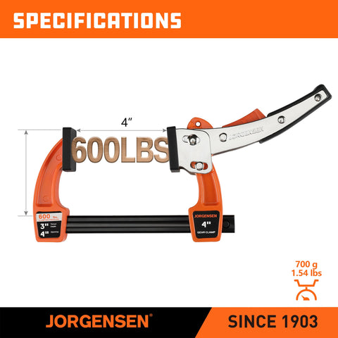 Jorgensen sturdy metal construction for durable workshop use
