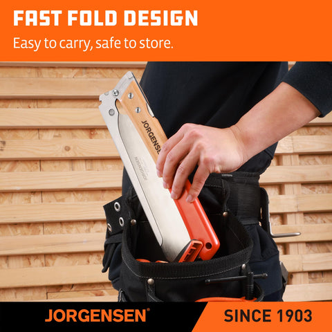 Jorgensen long handle supports controlled cuts and comfort.