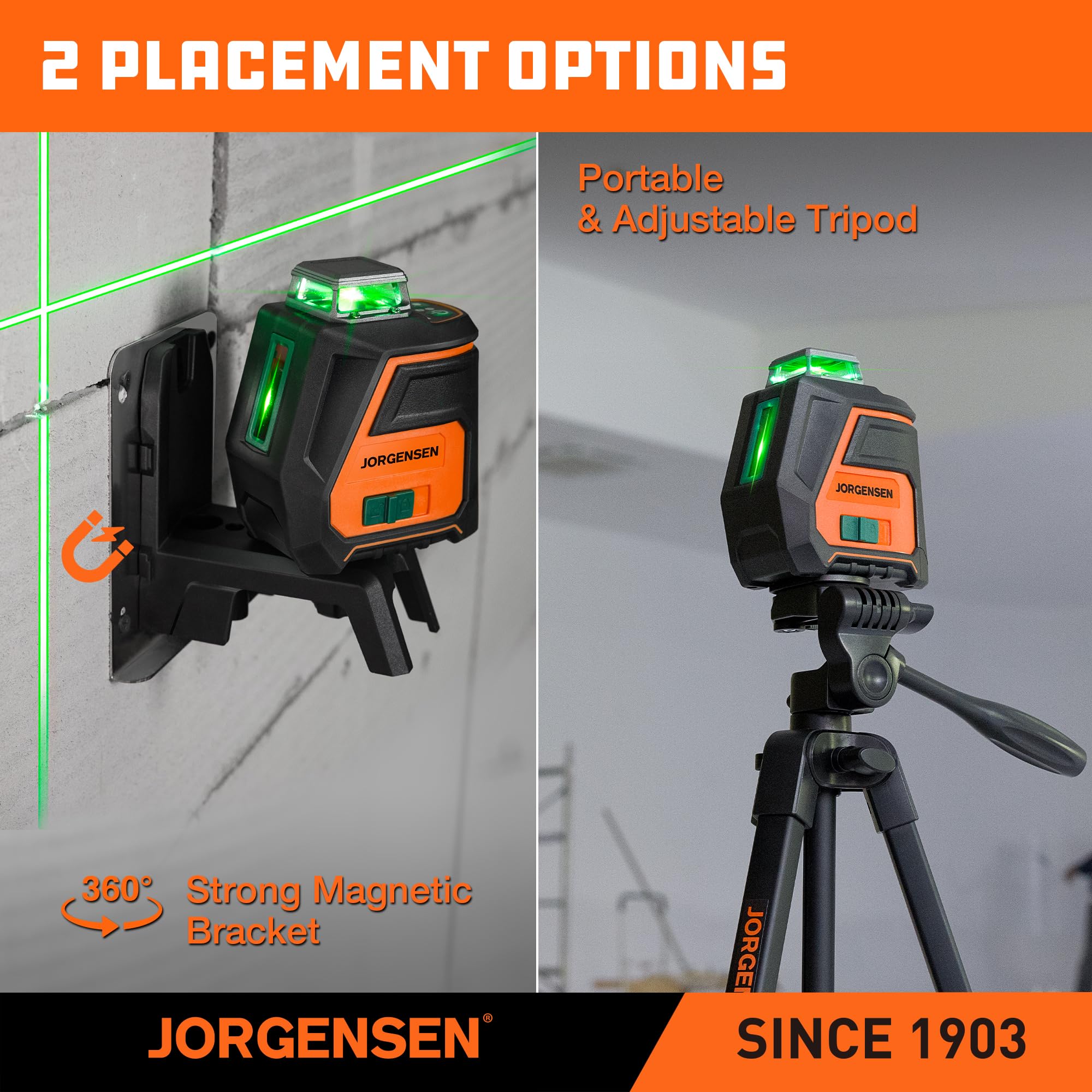 Jorgensen Type-C recharge keeps the tool powered for longer projects.