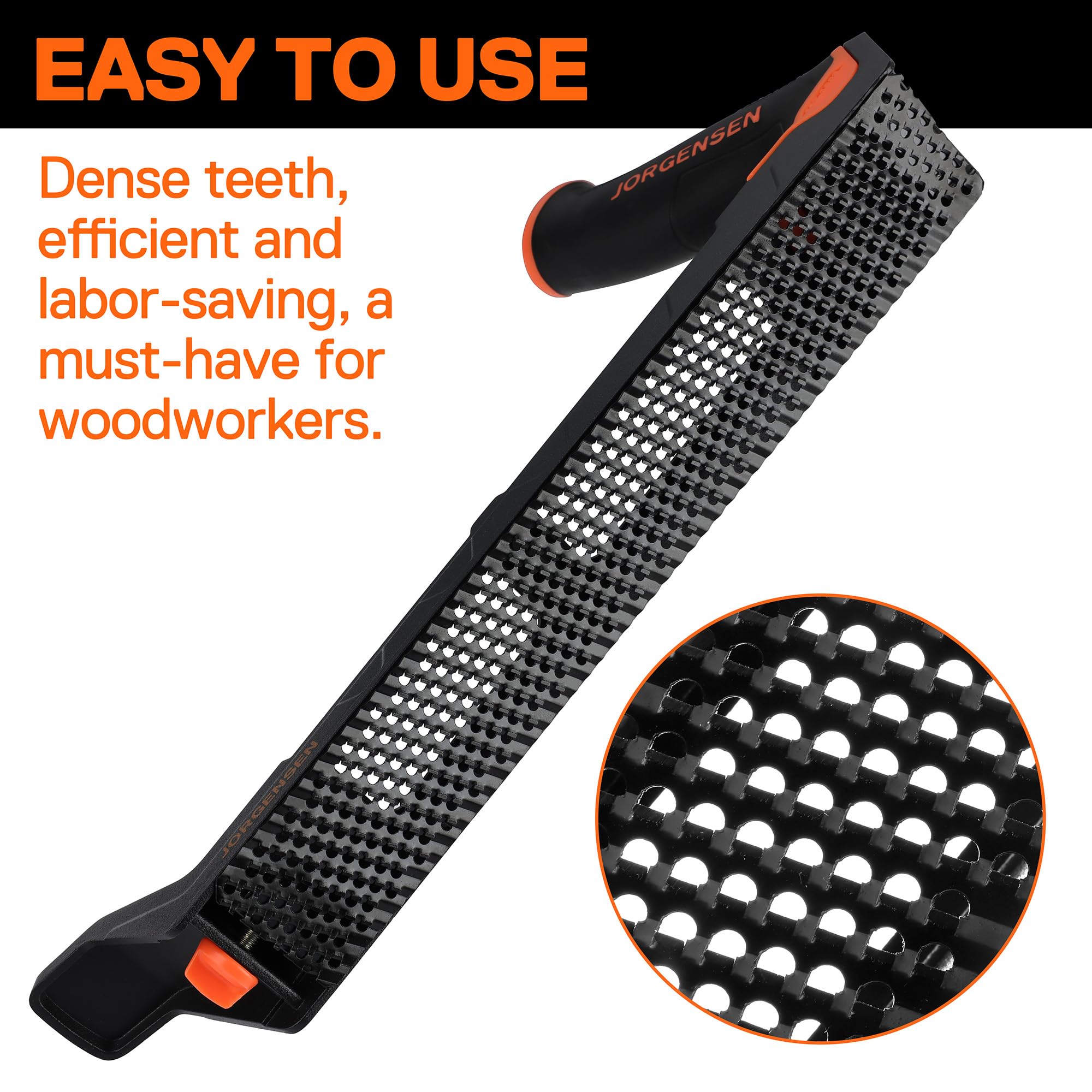Jorgensen replaceable blade design keeps performance consistent.