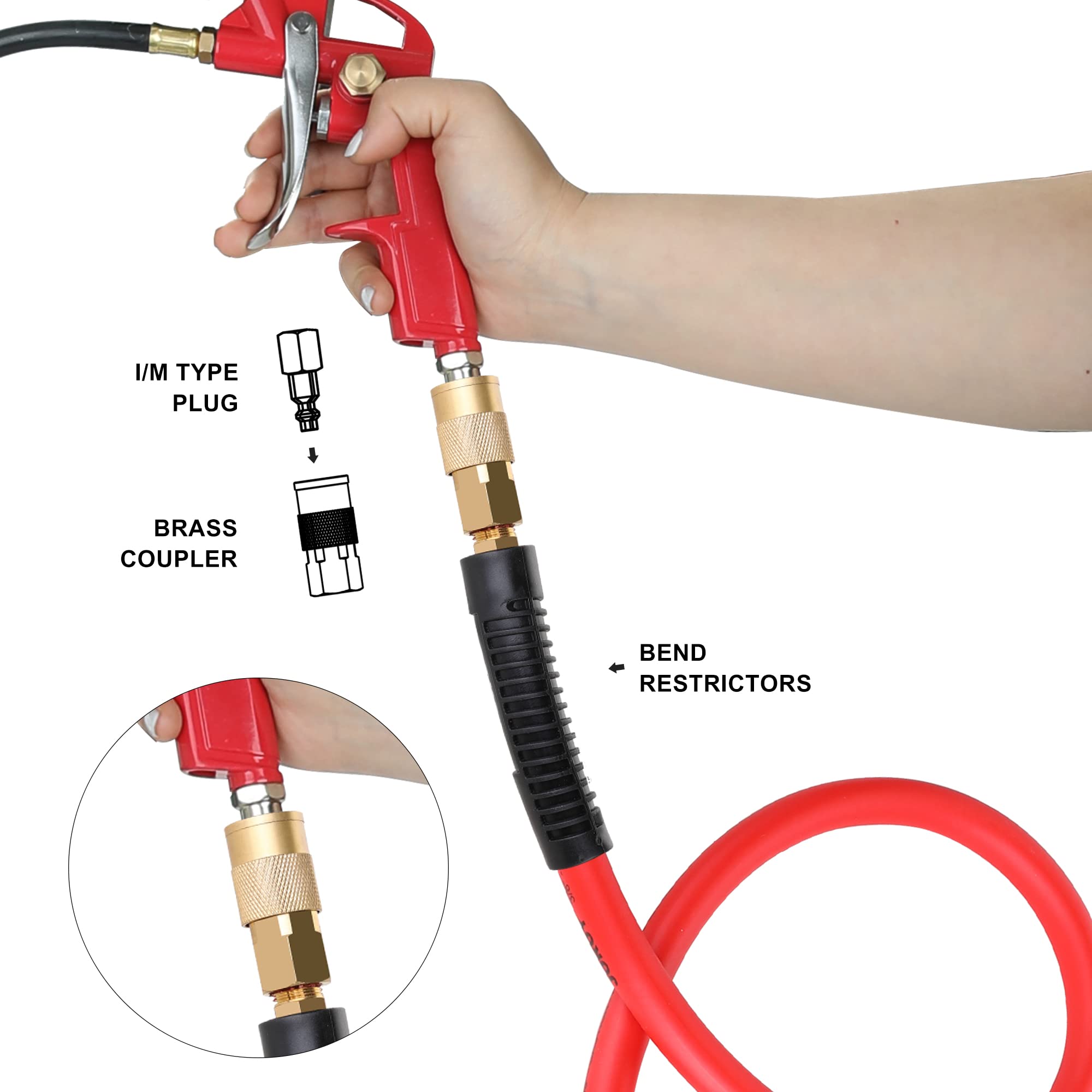 JOROY 1/4-inch quick coupler end enables quick tool connections