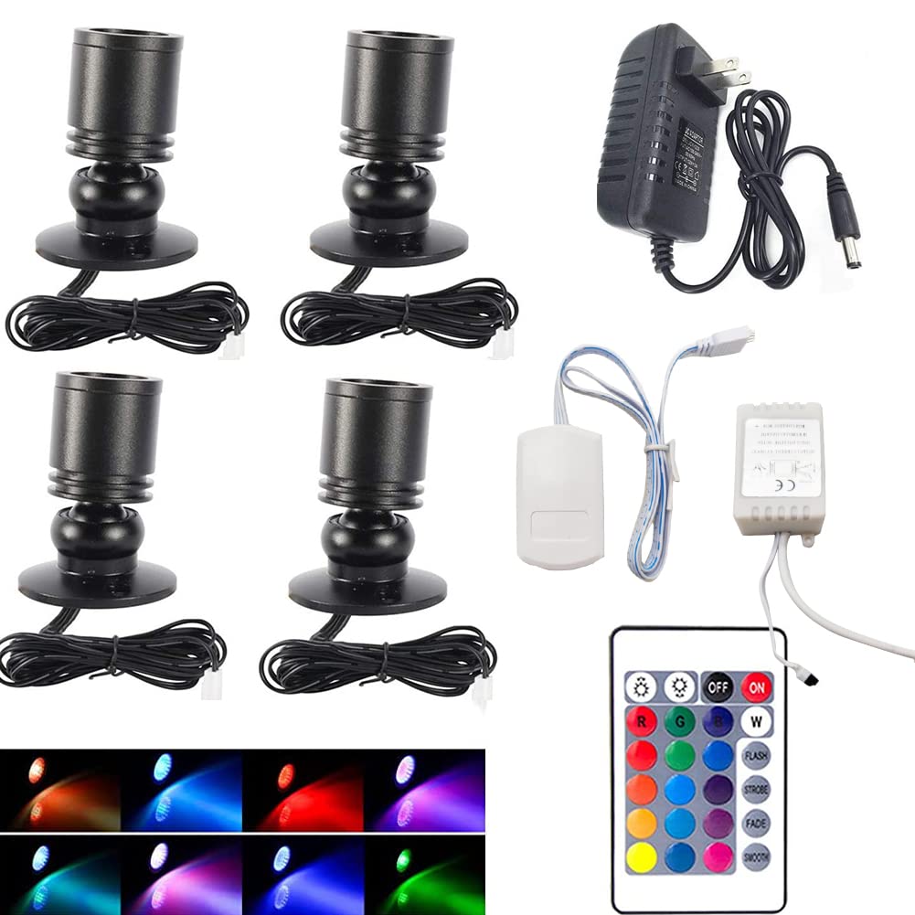 Jorunhe 1.5W white LED mini light packaging showing easy installation.