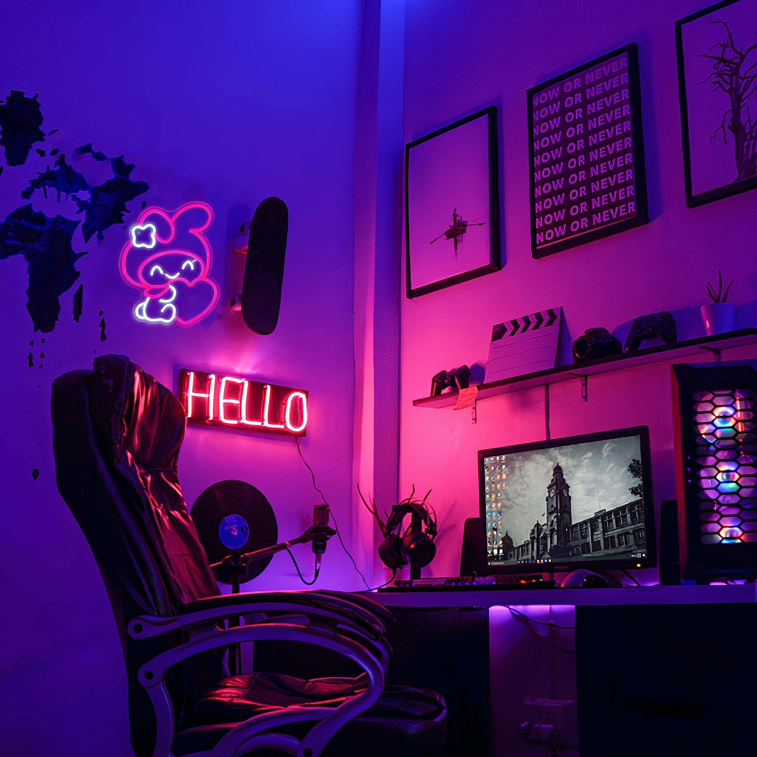 JOSEBRU Melody Neon Sign delights kids' rooms with playful glow.