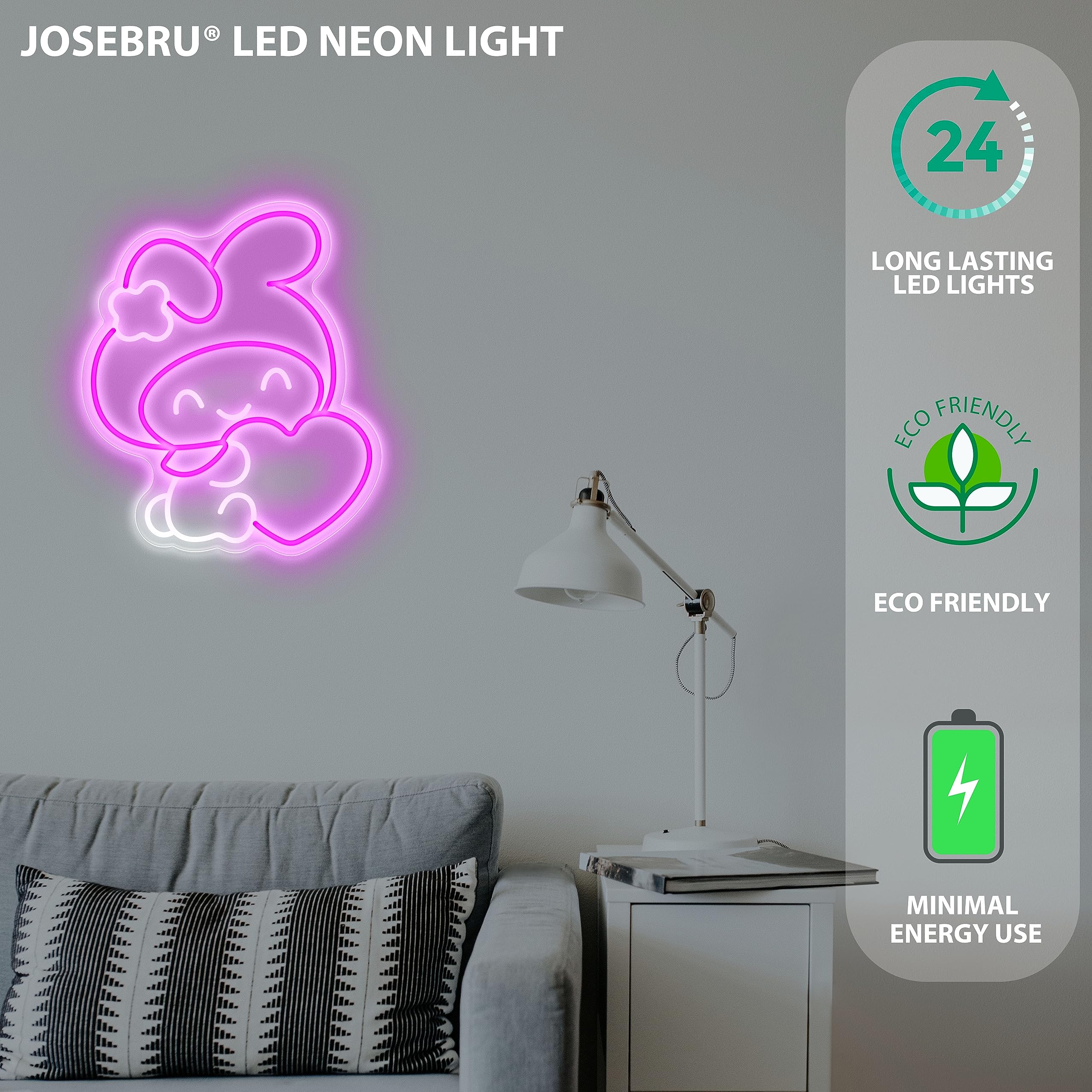 JOSEBRU Melody Neon Sign makes a thoughtful teen gift with a luminous vibe.