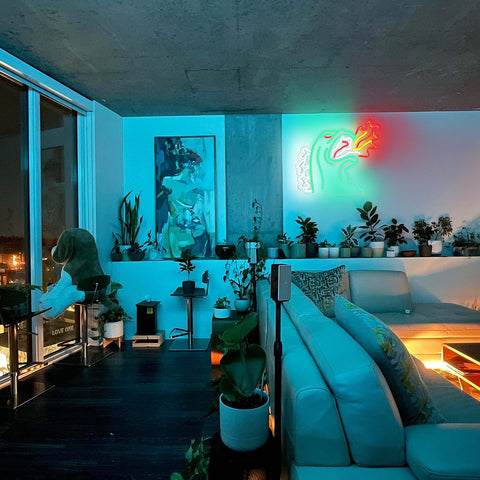 JOSEBRU teen room decor neon sign adds cool, relaxing vibes.