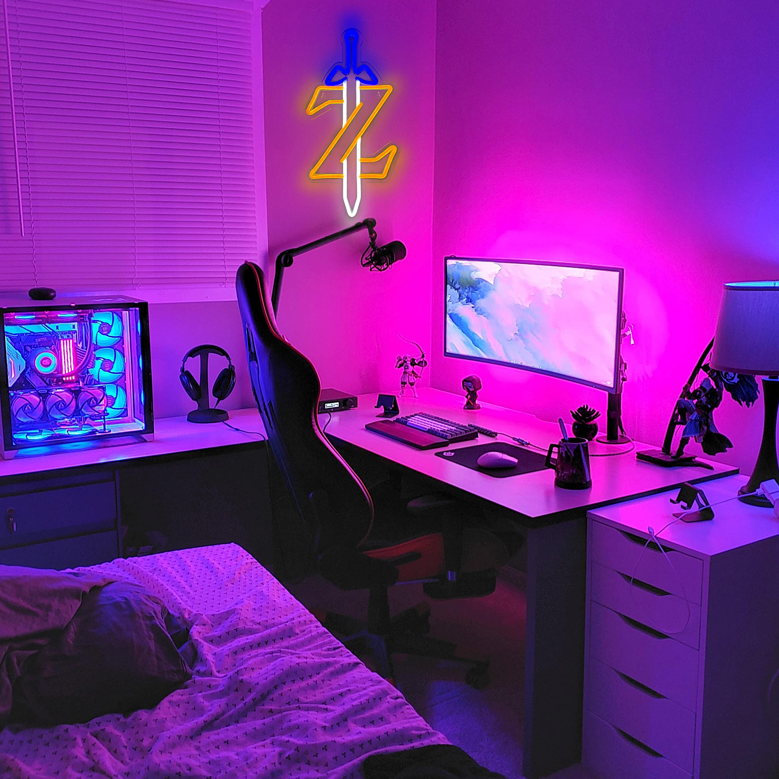 JOSEBRU Zelda neon sign gaming-room decor idea for bedrooms and living rooms.