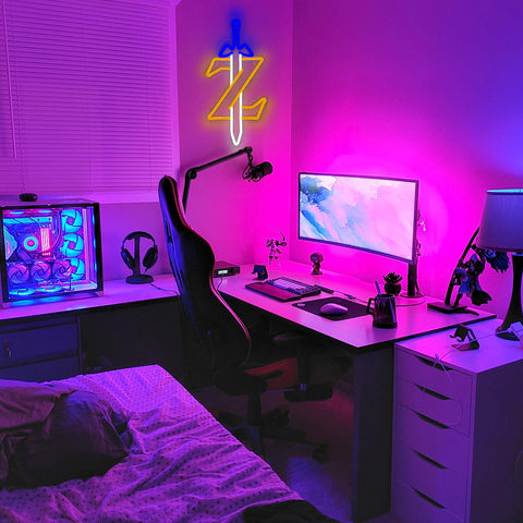 JOSEBRU Zelda neon sign gaming-room decor idea for bedrooms and living rooms.