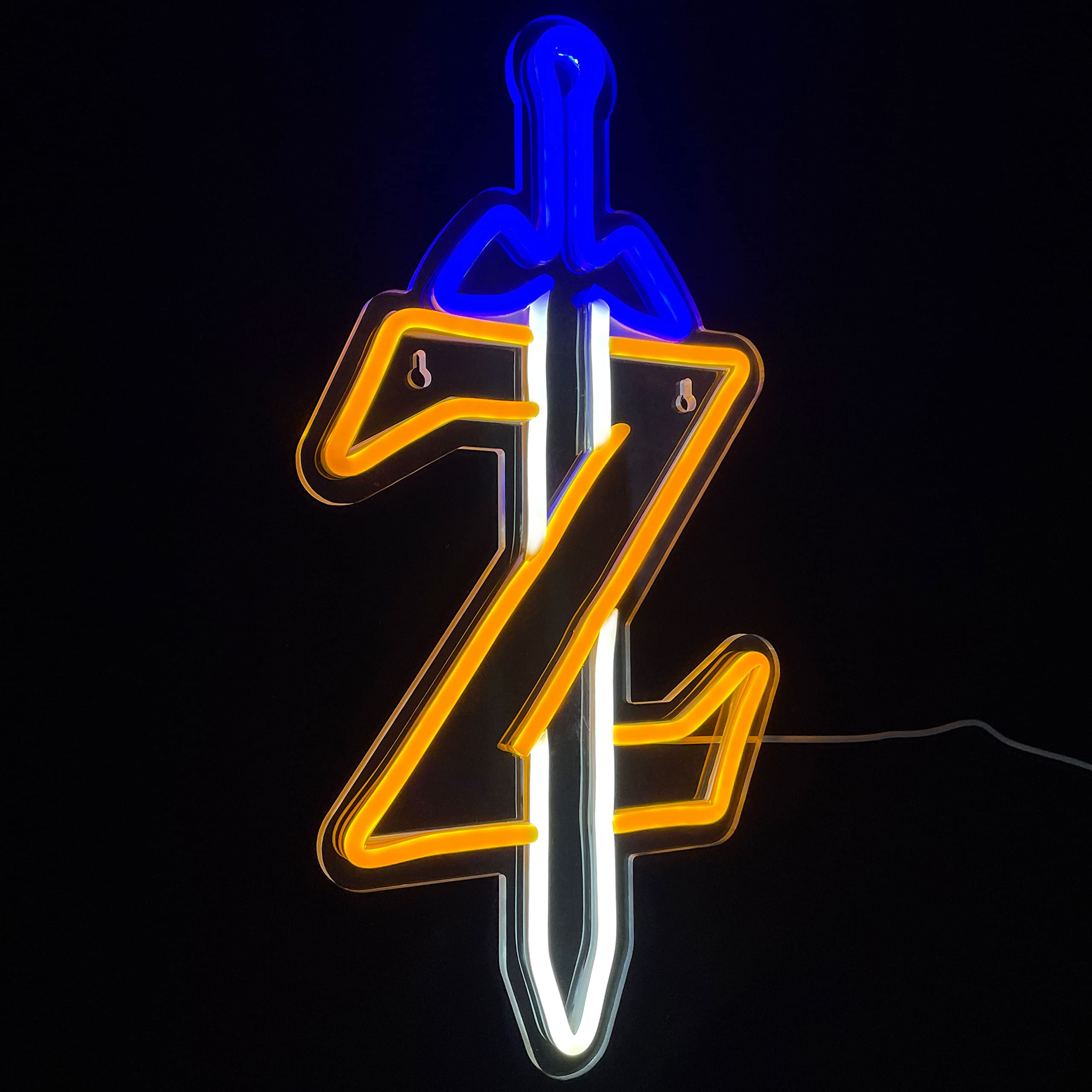 JOSEBRU Zelda neon sign USB power cord setup for flexible placement.