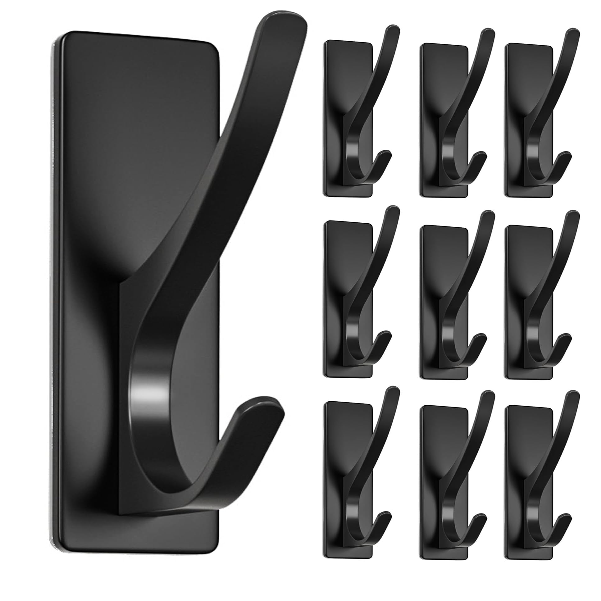 Josmimic 10-pack towel hooks on wall for secure 10 lb support