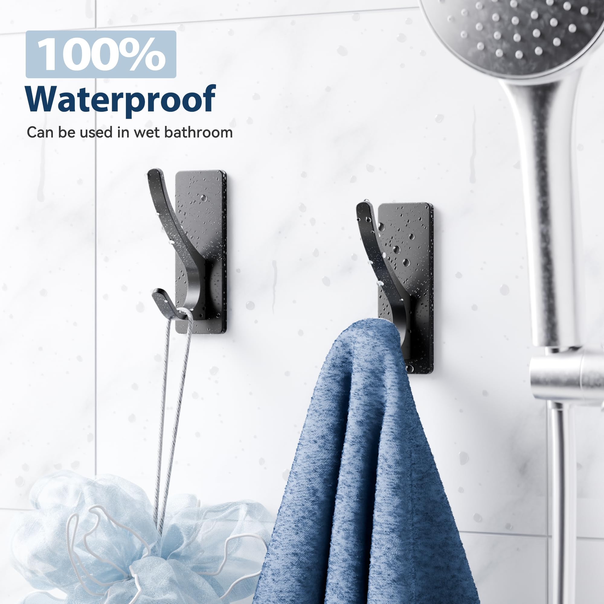Josmimic stainless aluminum hook resists rust in humid bathrooms