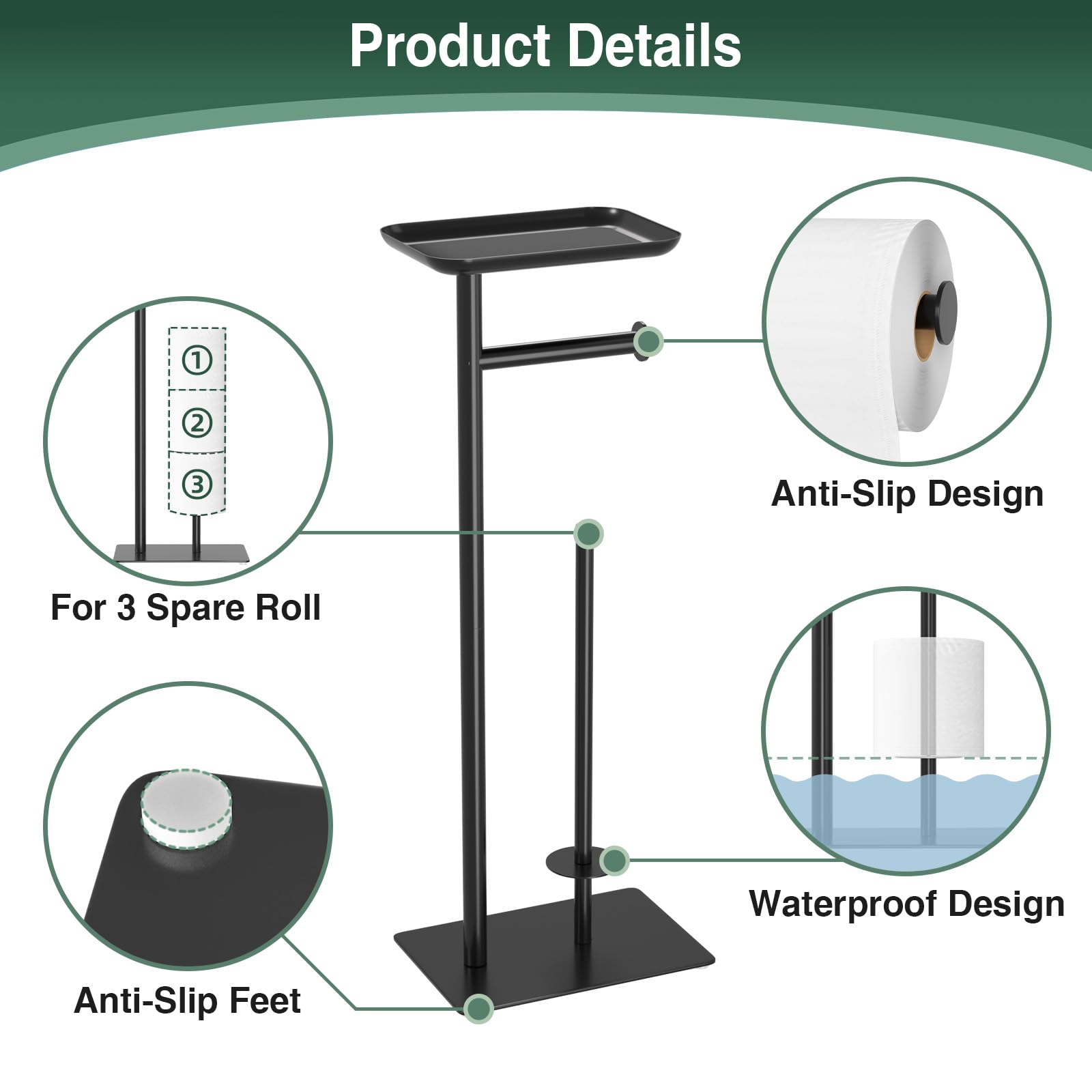 Josmimic storage area holds phone, wipes, and keys for easy access.