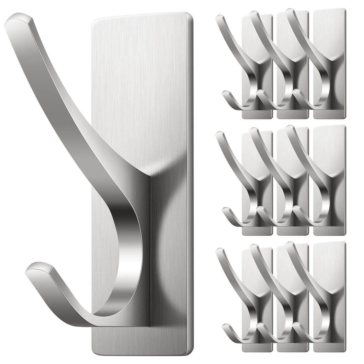 Josmimic self-adhesive towel hook wall close-up, supports towels up to 13 lb.