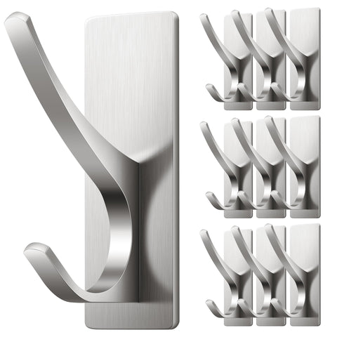 Josmimic self-adhesive towel hook wall close-up, supports towels up to 13 lb.