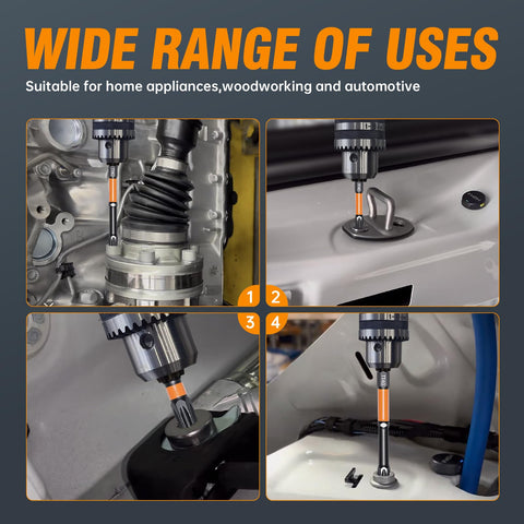 JOSQNNIA heavy-duty magnetic screwdriver set minimizes wobble during impact work