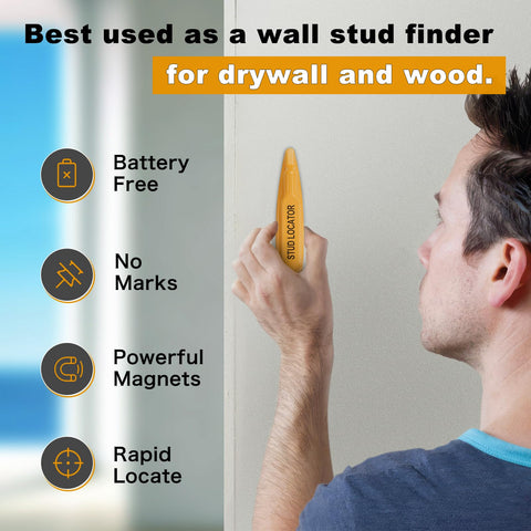 JOTOVO two-piece set magnets reveal screws behind drywall for precise mounting