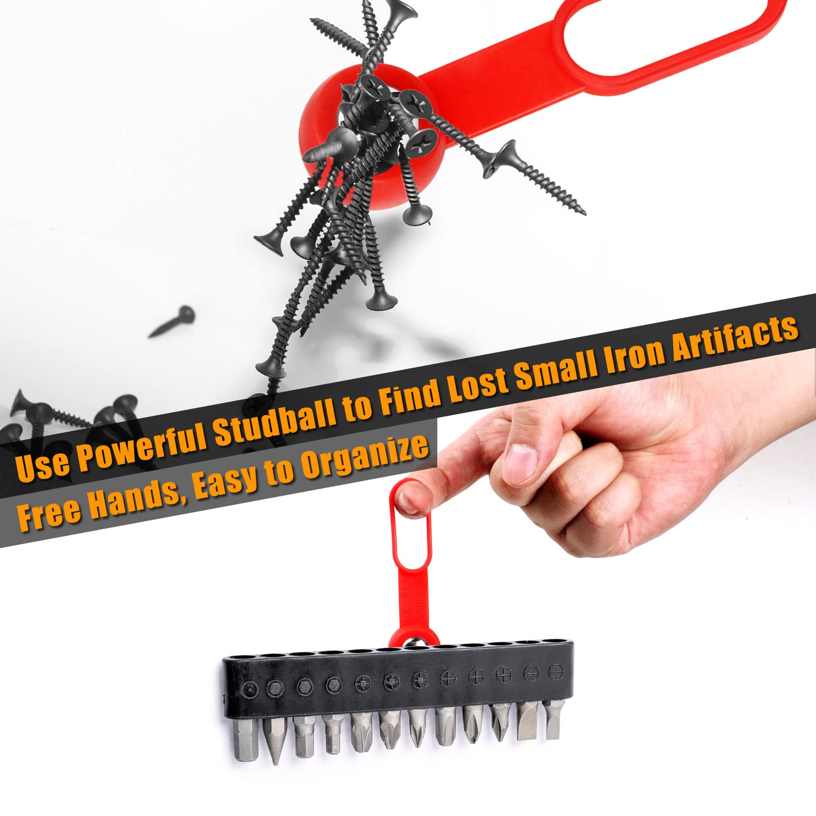 JOTOVO Studball doubles as a magnet tool to retrieve small metal items.