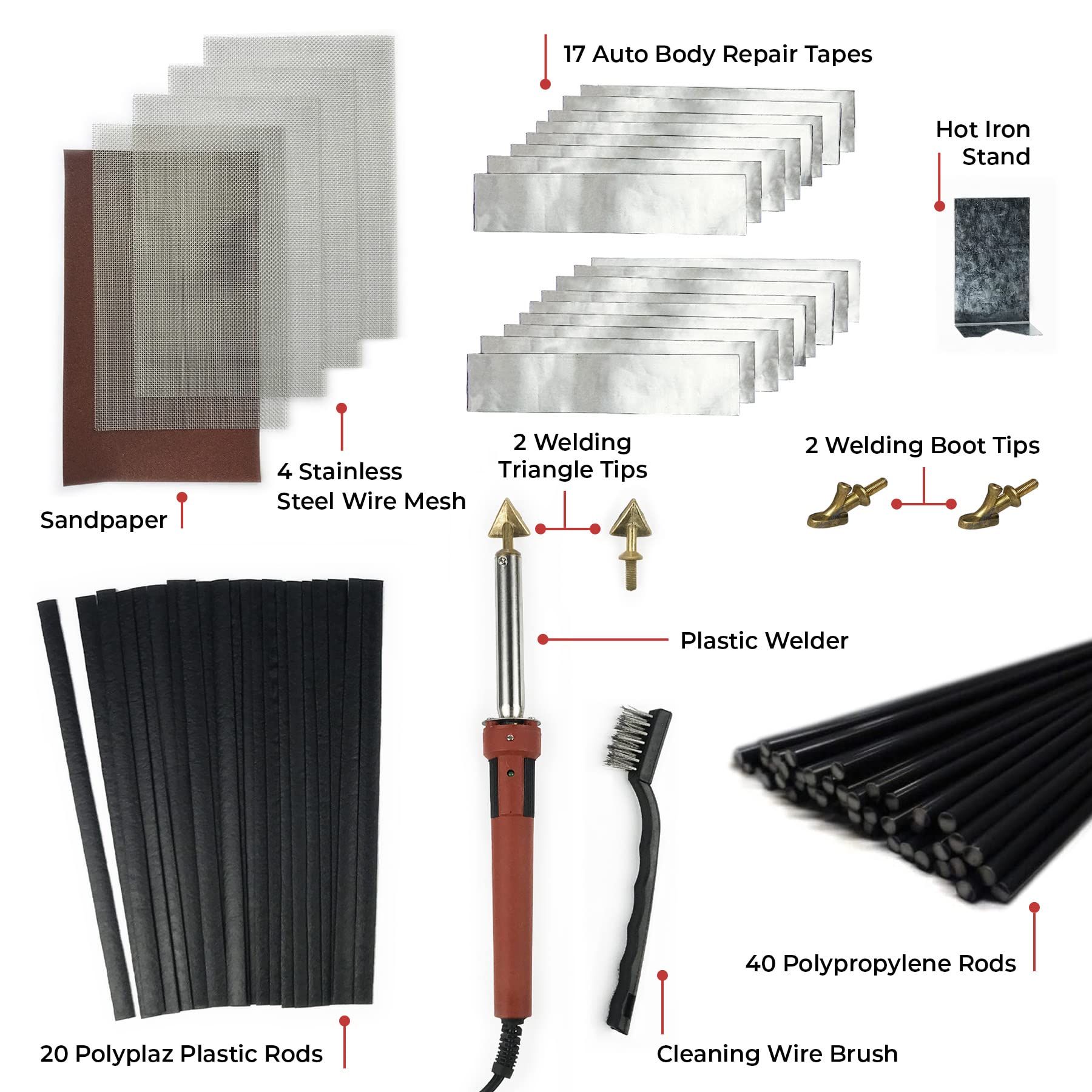 JOUNJIP polyplaz rods provide strong plastic joins for bumper and tank repairs