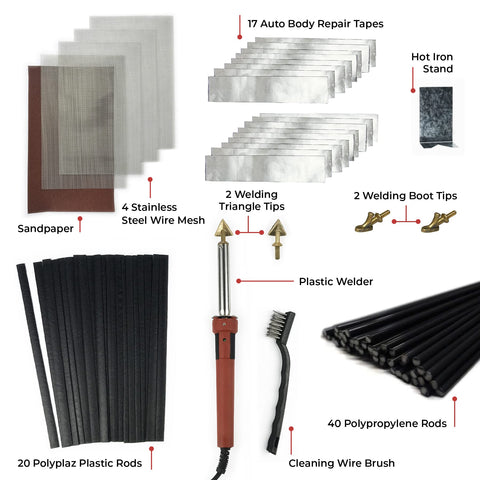 JOUNJIP polyplaz rods provide strong plastic joins for bumper and tank repairs