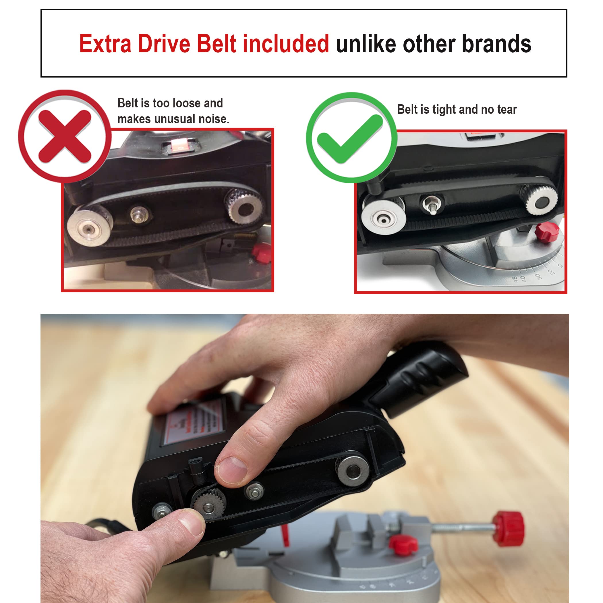 JOUNJIP mini miter saw blades included for metal and wood tasks