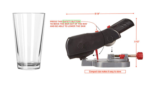 JOUNJIP mini miter saw portable benchtop setup in compact workspace