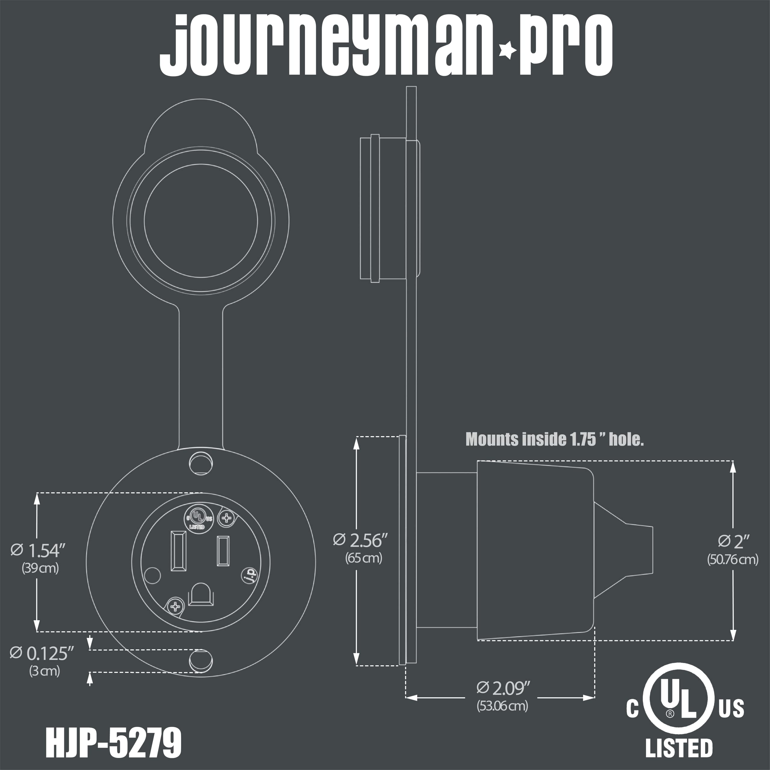 Journeyman-Pro 5279 flanged outlet back view emphasizes easy access and inspection.
