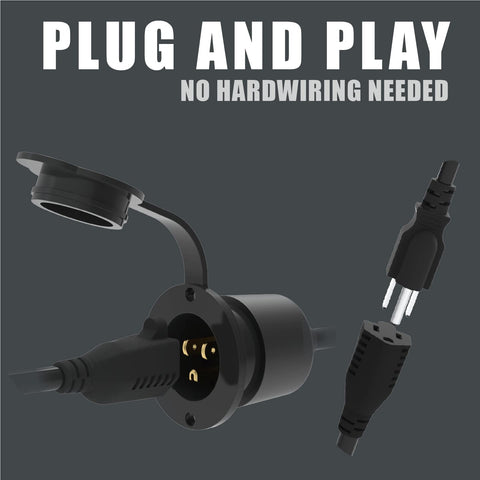 Journeyman-Pro flush-mount inlet shown for simple, tool-free installation.