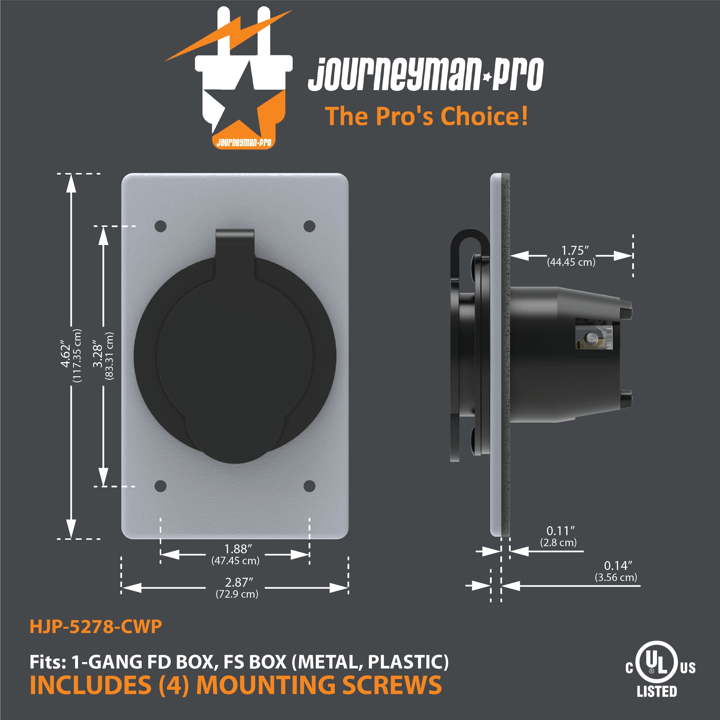 Journeyman-Pro HJP-5278-CWP side view highlighting rugged nylon body.