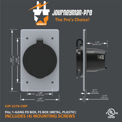 Journeyman-Pro HJP-5278-CWP side view highlighting rugged nylon body.