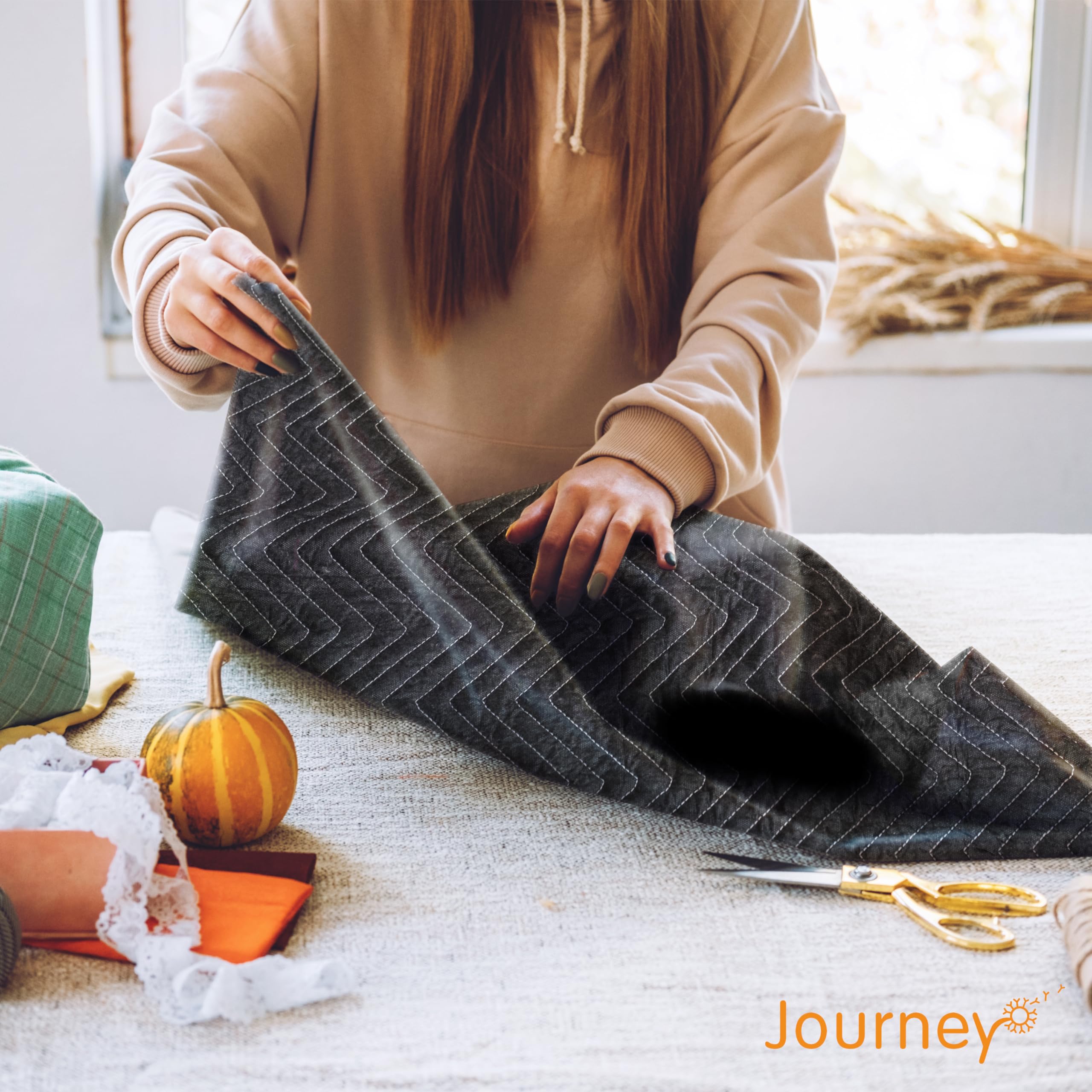 JourneyO storage protection blanket cushions and shields stored items