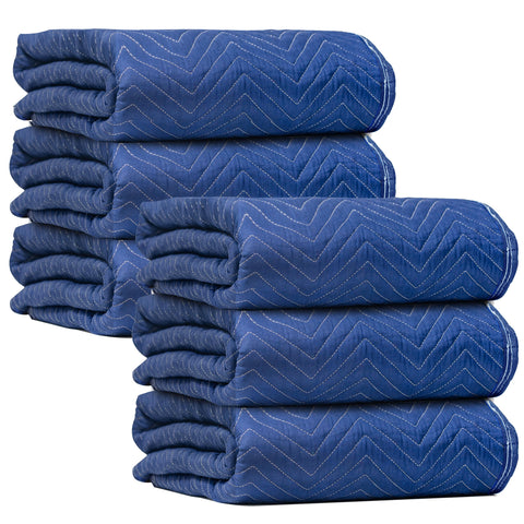 JourneyO padded moving blanket blue six-pack protects furniture during transport.