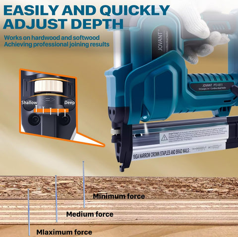 JOVANT dual 2.0Ah batteries extend workflow with less downtime.