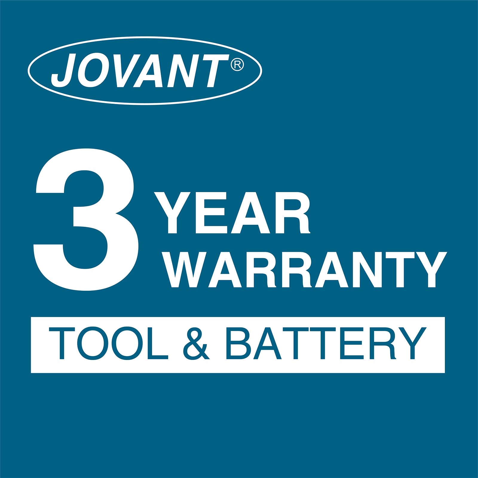 JOVANT built-in LED light aids visibility in dark spaces.